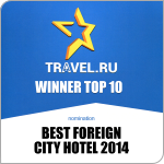 Winner TOP 10 - Best Foreign City Hotel 2014